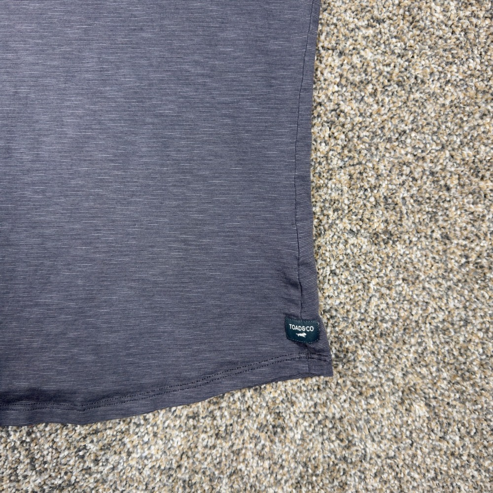 Toad&Co Womens Small V-Neck T-Shirt Bundle 3 Pack Gray Charcoal Navy Slub Knit - Picture 8 of 16